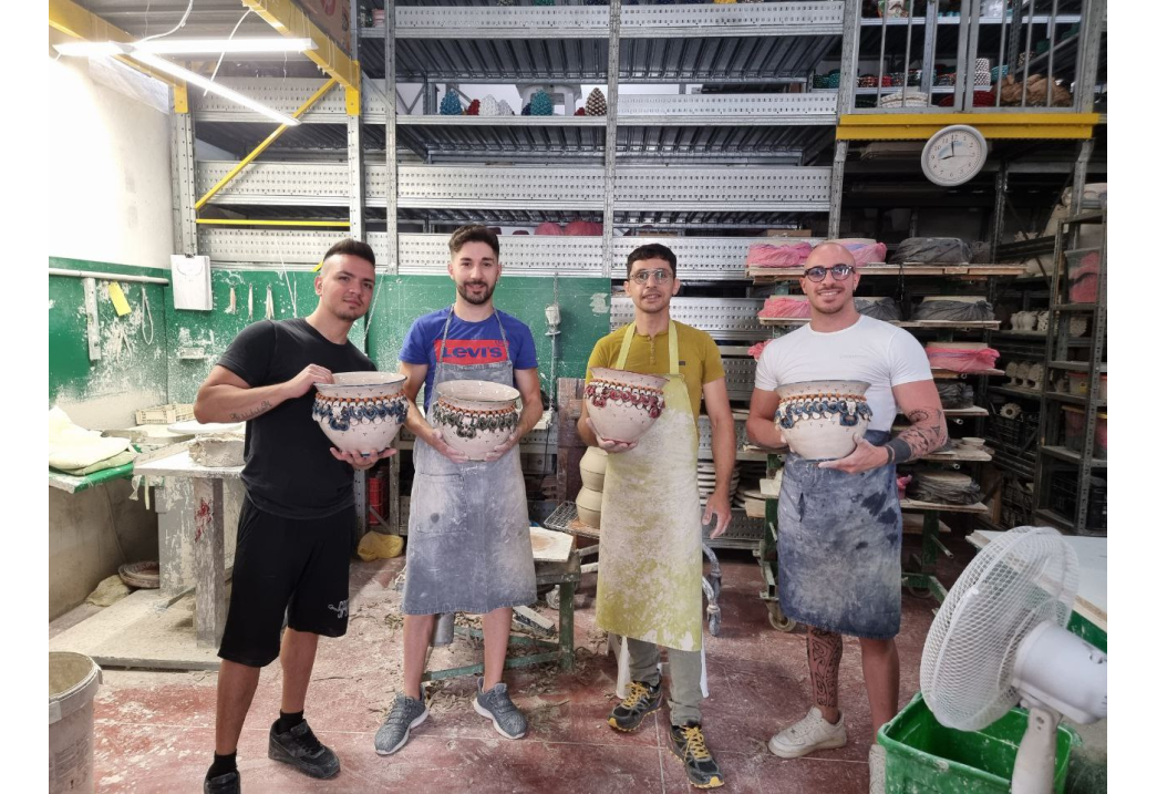 “La squadra del laboratorio Ceramico Caltagirone"