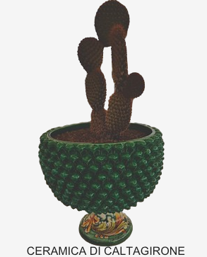 Pregiato Vaso in Ceramica di Caltagirone, si accettano personalizzazioni