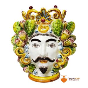 ceramica caltagirone teste di moro