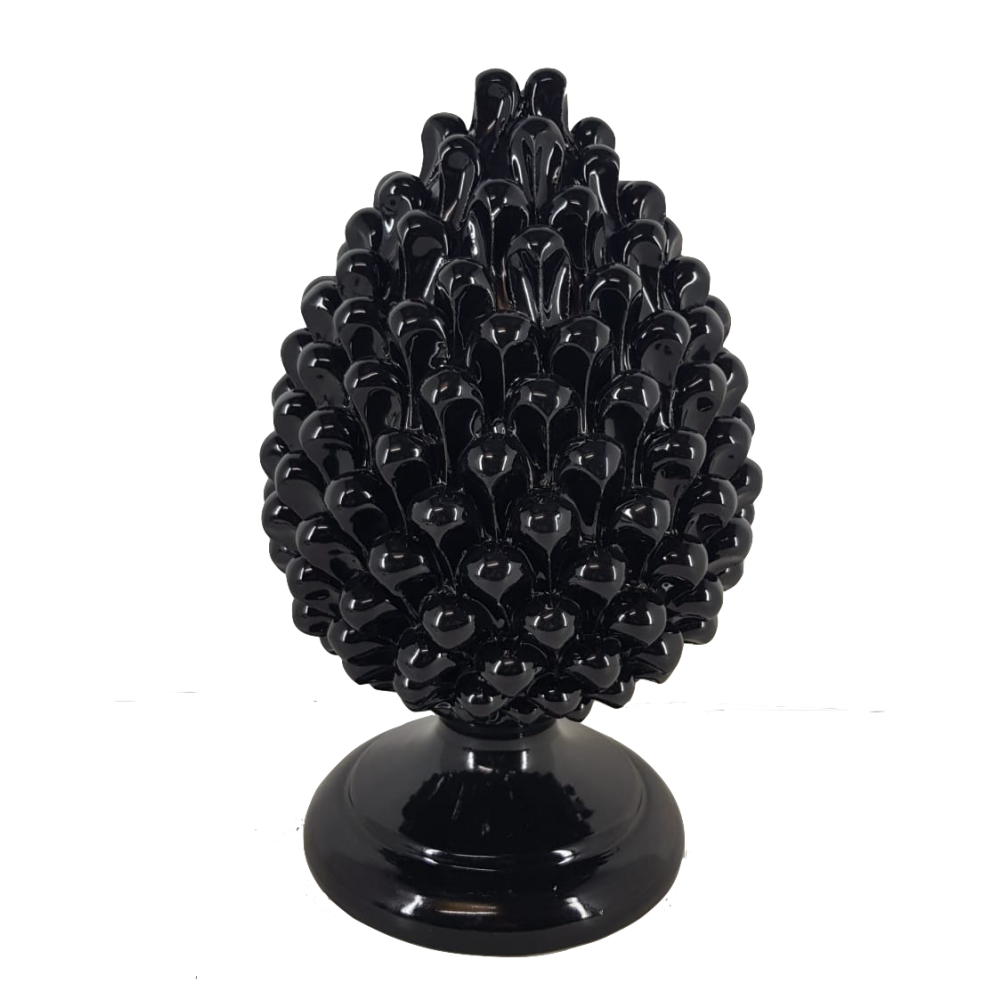 pigna in ceramica nera