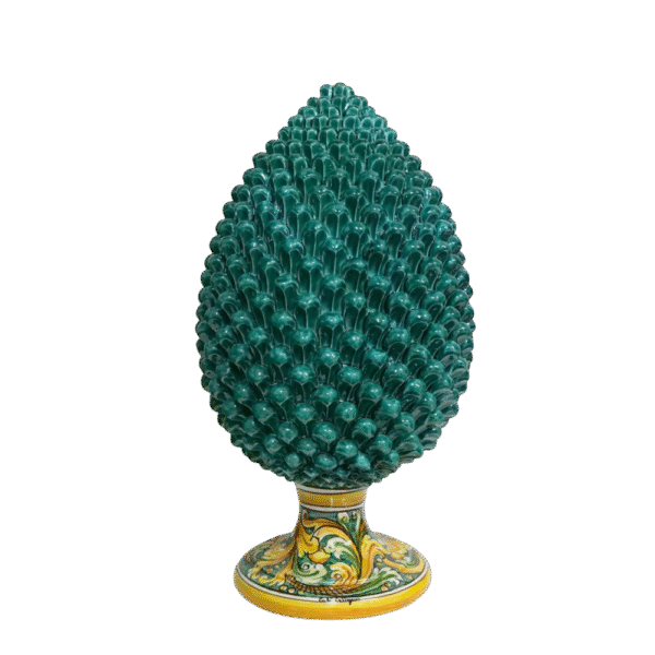 Pigna in ceramica con Piede Decorato