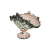 Centrotavola con alzatina verde