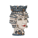 Testa Femmina Blu E Arancio 30/40