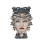 "Testa Di Moro" Femmina Di Caltagirone - Colore Blu E Arancio