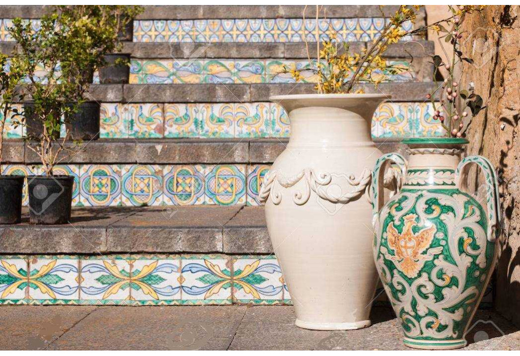 vaso ceramica caltagirone