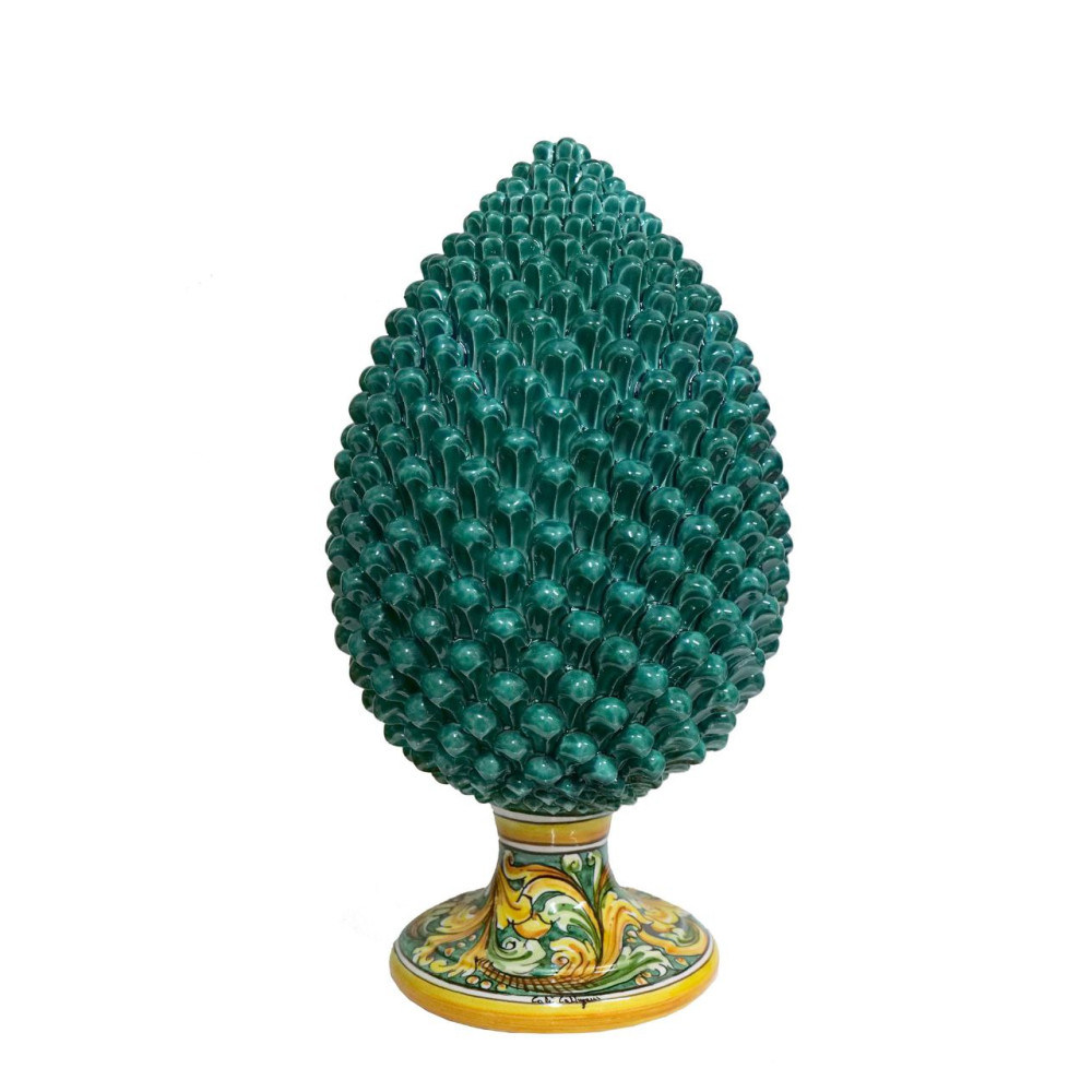 Pigna in ceramica con Piede Decorato